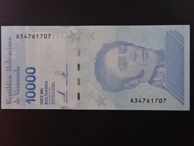 VENEZUELA, 10.000 Bolivares 2019, BNB. B379a