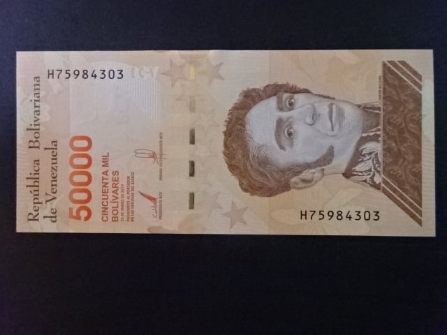 VENEZUELA, 50.000 Bolivares 2019, BNB. B381a