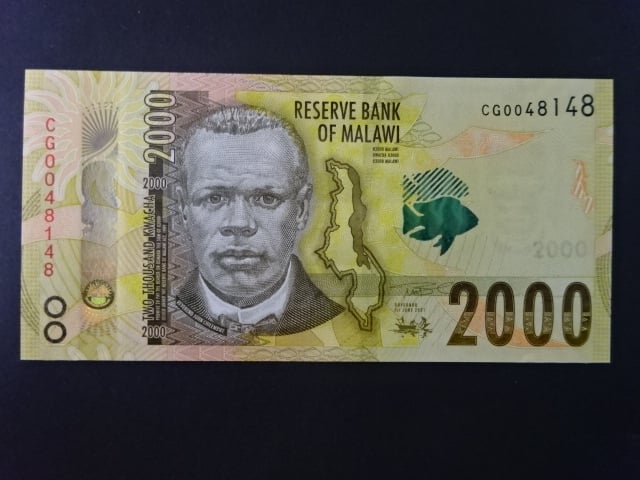 MALAWI, 2000 Kwacha 2021, BNB. B163e, Pi. 69