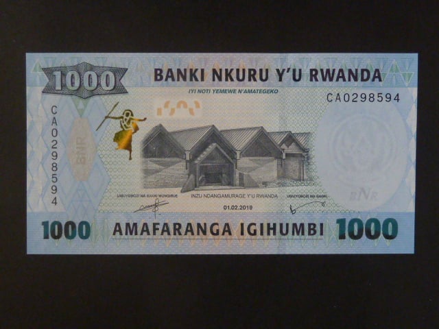 RWANDA, 1000 Francs 2019, BNB. B142a