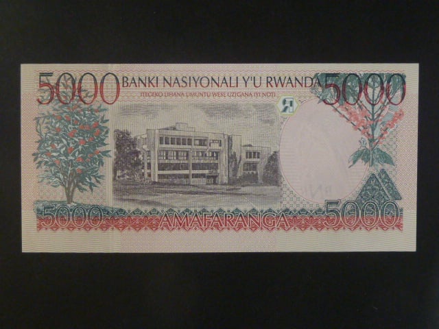RWANDA, 5000 Francs 1998, BNB. B127a, Pi. 28