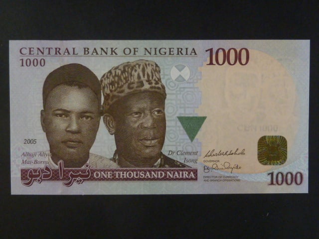 NIGÉRIE, 1000 Naira 2005, BNB. B229a, Pi. 36