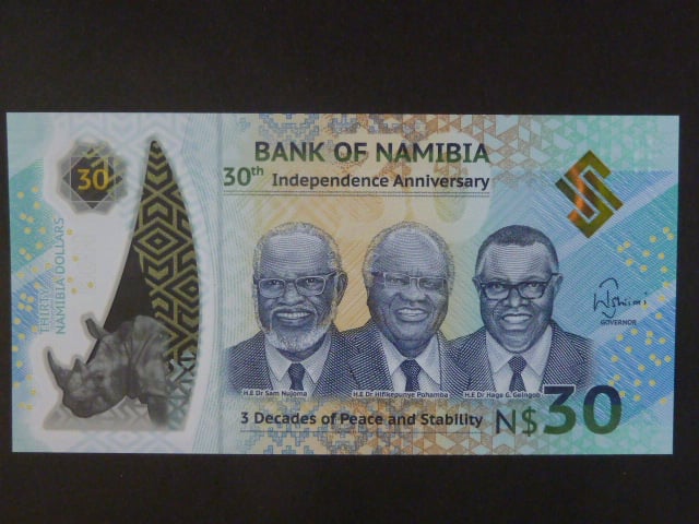 NAMÍBIE, 30 Dollars 2020, BNB. B218a