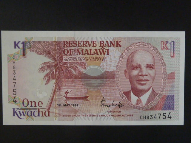 MALAWI, 1 Kwacha 1992, BNB. B123b, Pi. 23