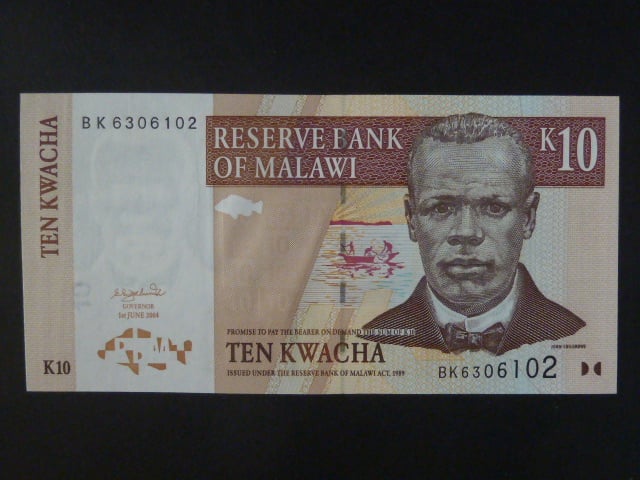 MALAWI, 10 Kwacha 2004, BNB. B142c, Pi. 51