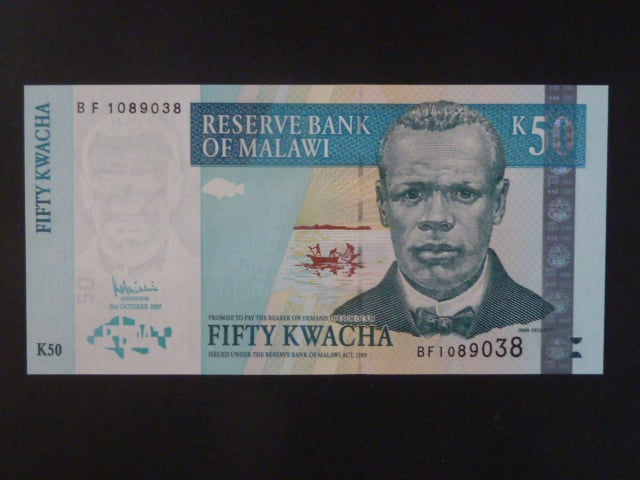 MALAWI, 50 Kwacha 2007, BNB. B144e, Pi. 53