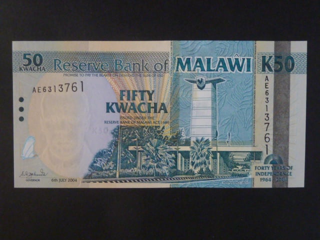 MALAWI, 50 Kwacha 2004, BNB. B149a, Pi. 49