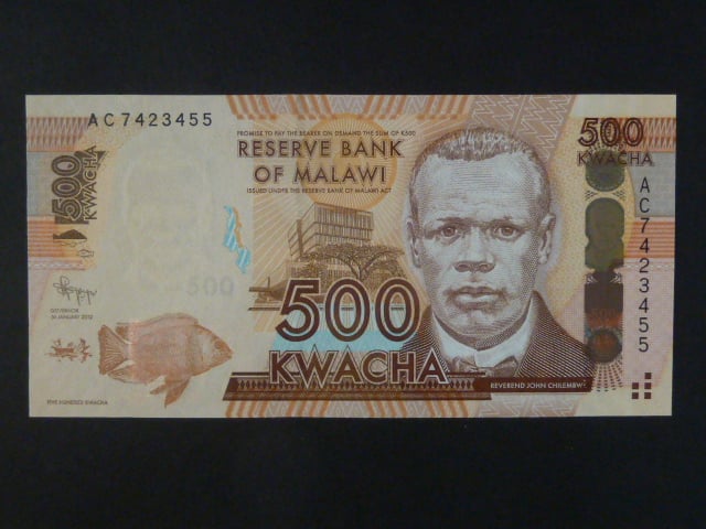 MALAWI, 500 Kwacha 2012, BNB. B154a, Pi. 61