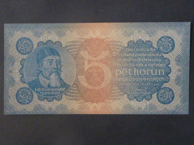5 Kč 28.9.1921, serie 4