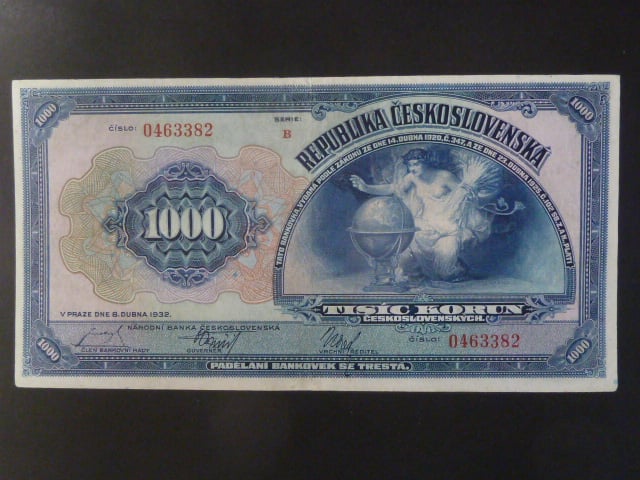 1000 Kč 1932 série B