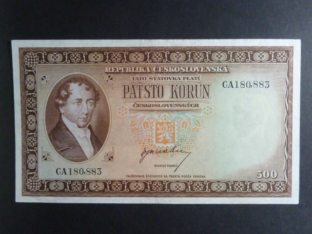 500 Kčs 1945 s.CA