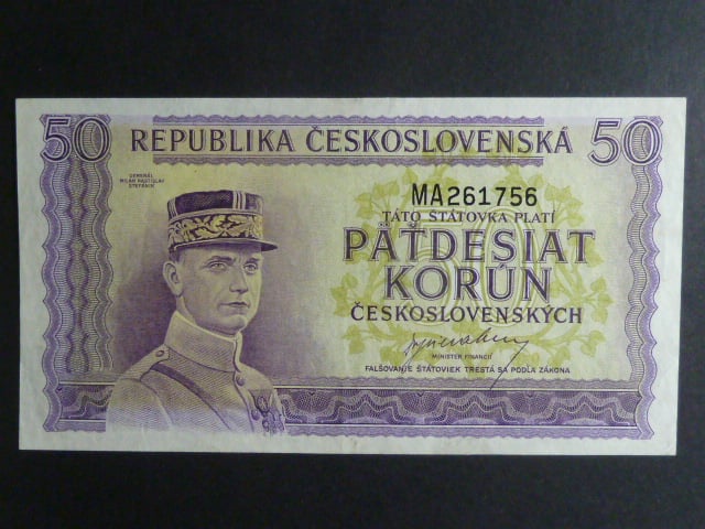 50 Kčs 1945 série MA