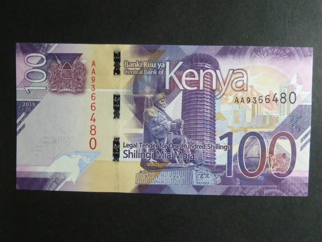 KEŇA, 100 Shillings 2019, BNB. B145a
