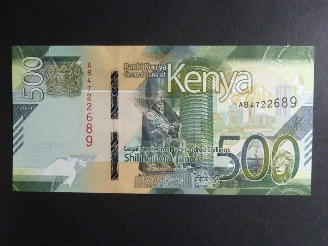 KEŇA, 500 Shillings 2019, BNB. B147a