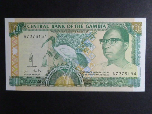 GAMBIE, 10 Dalasis 1991, BNB. B210b, Pi. 13