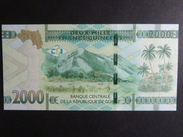 GUINEA, 2000 Francs 2018, BNB. B342a