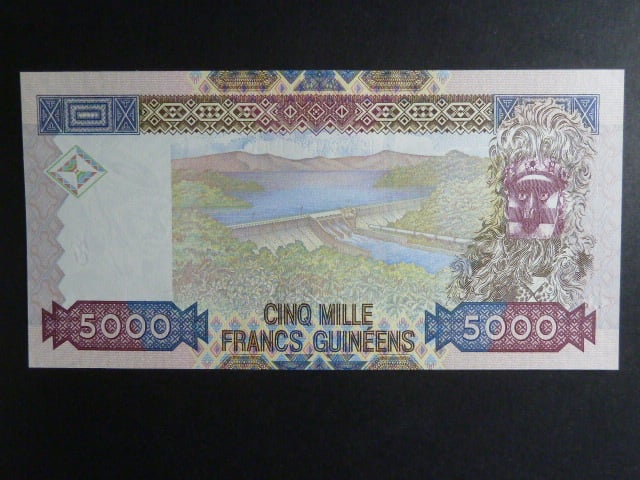 GUINEA, 5000 Francs 2010, BNB. B334a, Pi. 44