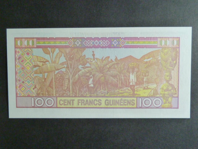 GUINEA, 100 Francs 1998, BNB. B324b, Pi. 35