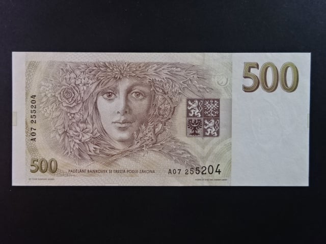 500 Kč 1993 s. A 07