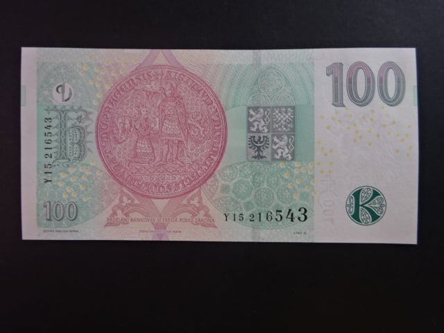 100 Kč 2018 série Y 15