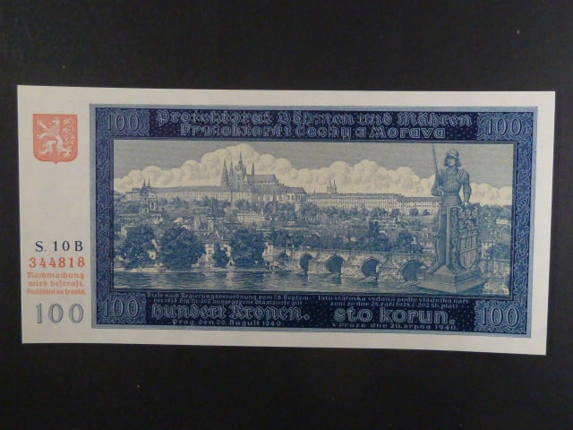 100 K 1940 série 10 B, I. vydání, perf. SPECIMEN