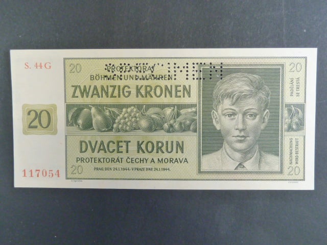 20 K 1944 série 44 G, perf. SPECIMEN