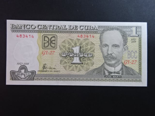 KUBA, 1 Peso 2008, BNB. B901h, Pi. 121
