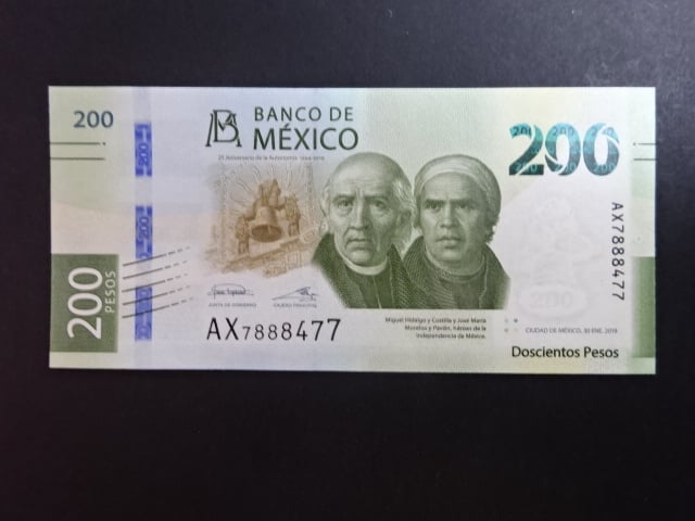 MEXIKO, 200 Pesos 30 Ene2019, BNB. B722a pamětní