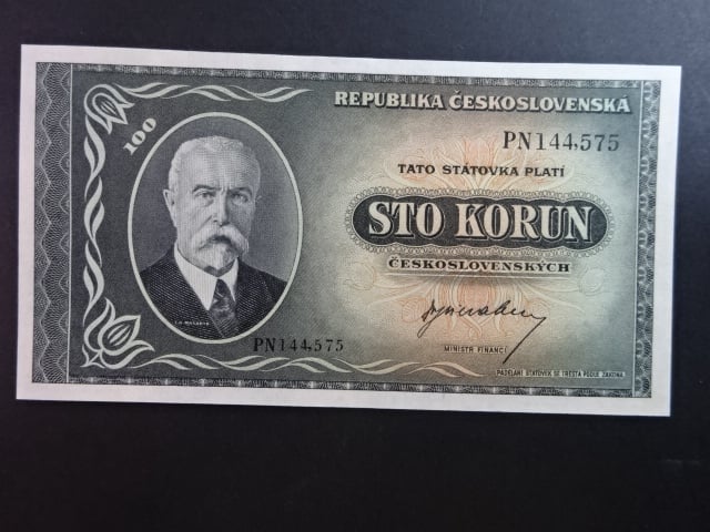 100 Kčs 1945 série PN