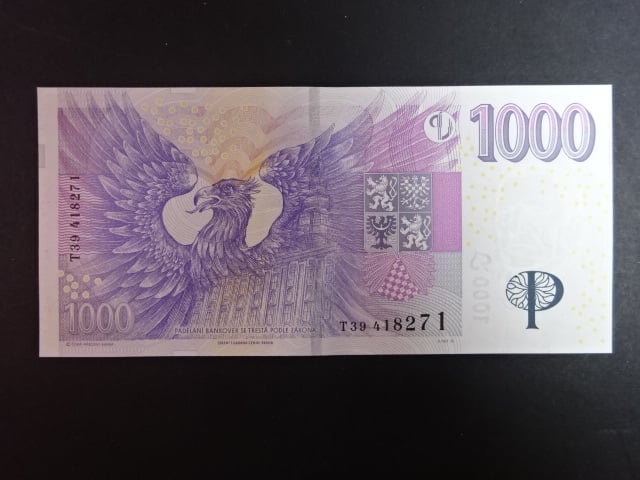 1000 Kč 2008 série T 39