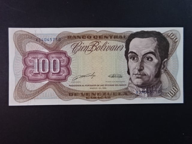 VENEZUELA, 100 Bolívares 1981, BNB. B334i, Pi. 55