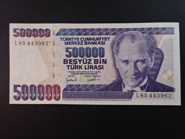 500.000 Turk Lirasi 1997, BNB. B288b, Pi. 212