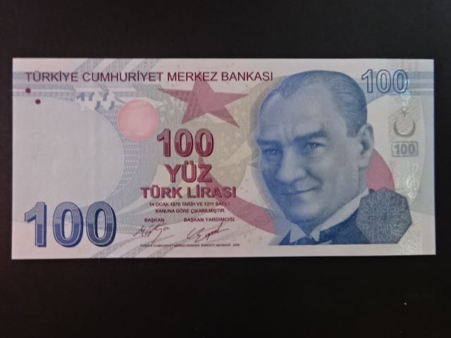 100 Turk Lirasi 2017, BNB. B304c, Pi. 226