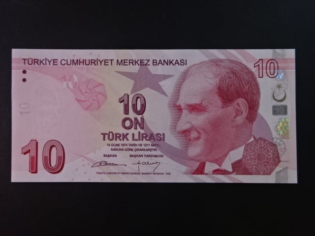 10 Turk Lirasi 2012, BNB. B301b, Pi. 223