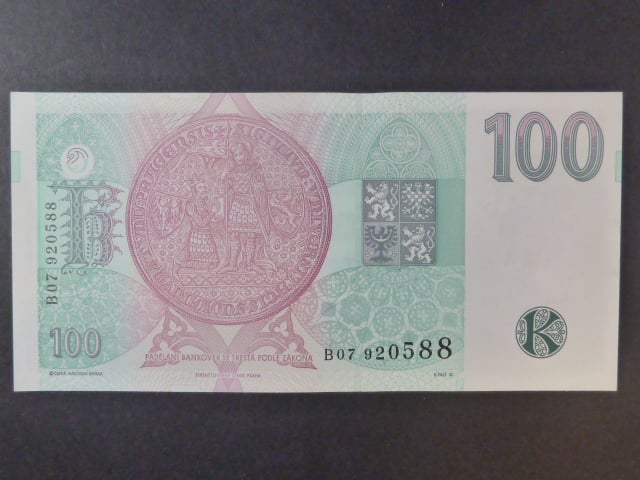 100 Kč 1995 série B 07