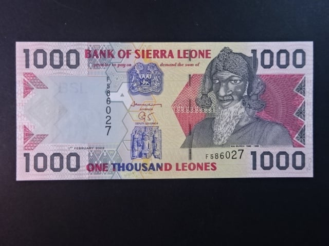 SIERRA LEONE, 1000 Leones 2002, BNB. B121a, Pi. 24