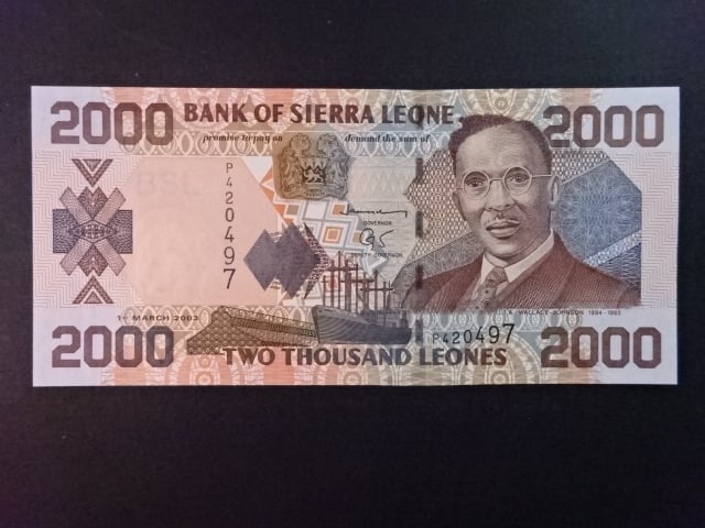 SIERRA LEONE, 2000 Leones 2003, BNB. B122b, Pi. 26