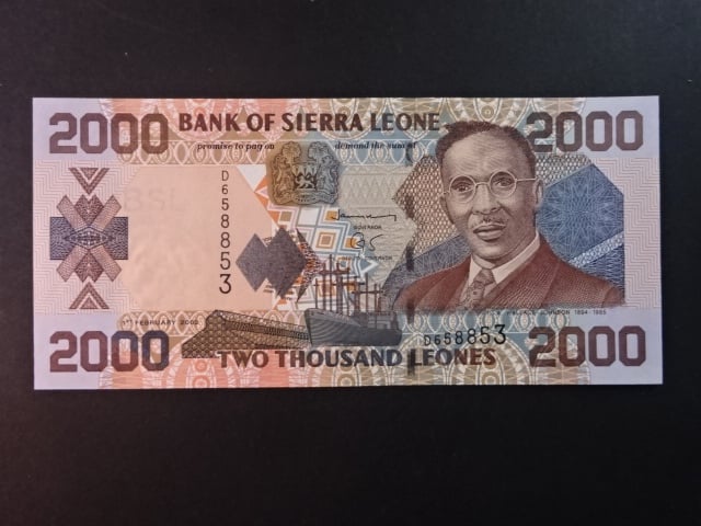 SIERRA LEONE, 2000 Leones 2002, BNB. B122a, Pi. 26