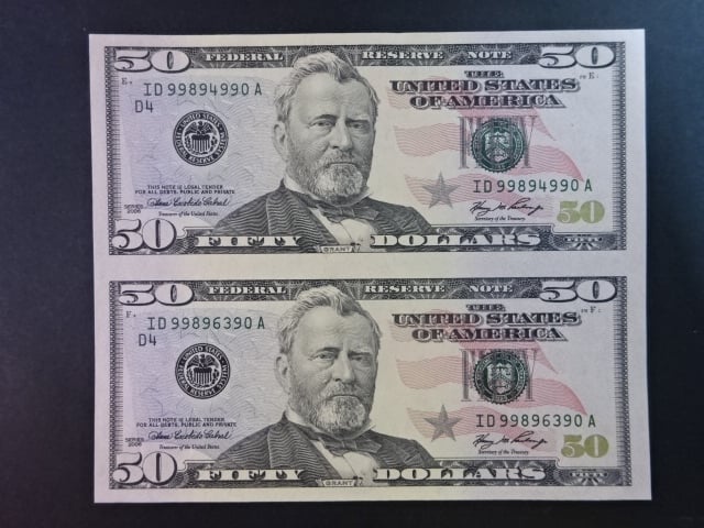 USA, 50 Dollars 2006 ve svislé dvoupásce, Pi. 527
