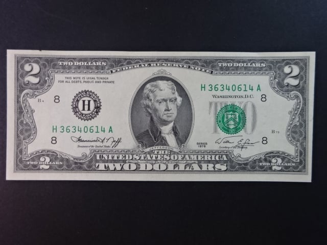 USA, 2 Dollars 1976 B - New York, Pi. 461