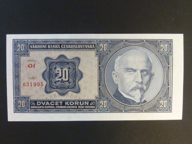 20 Kč 1.10.1926 série Of