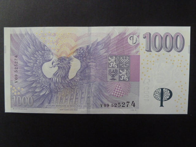 1000 Kč 2008 série V 09