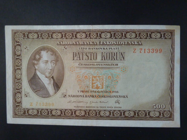 500 Kčs 12.3.1946 série Z