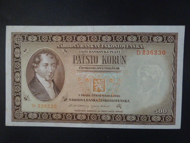 500 Kčs 12.3.1946 série D