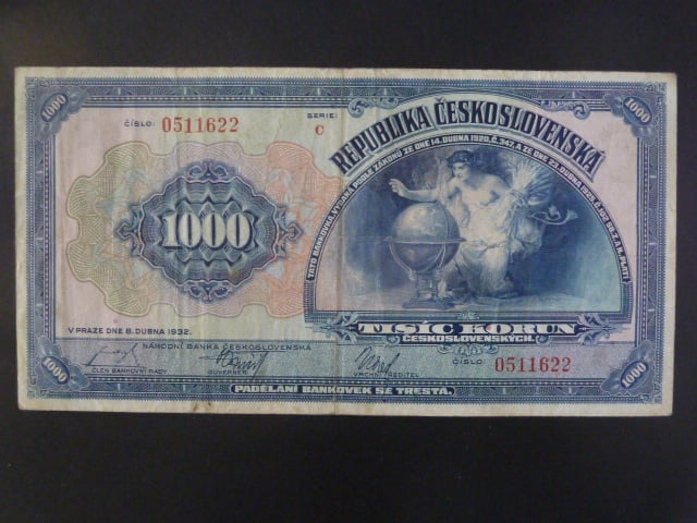 1000 Kč 1932 série C