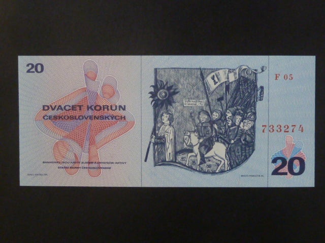 20 Kčs 1970 série F 05