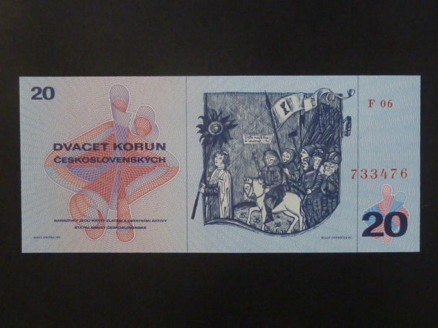 20 Kčs 1970 série F 06