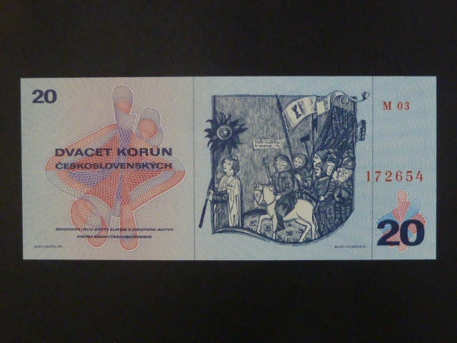20 Kčs 1970 série M 03