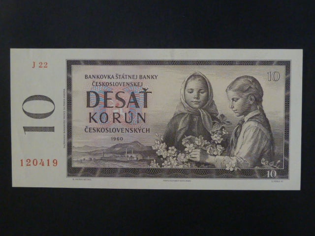 10 Kčs 1960 série J 22