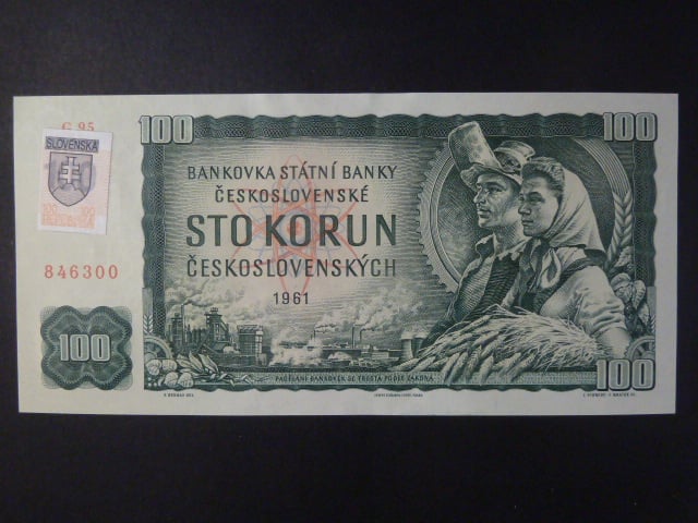 100 Sk 1961/1993 série G 95, kolek, II.vydání číslovač 1c